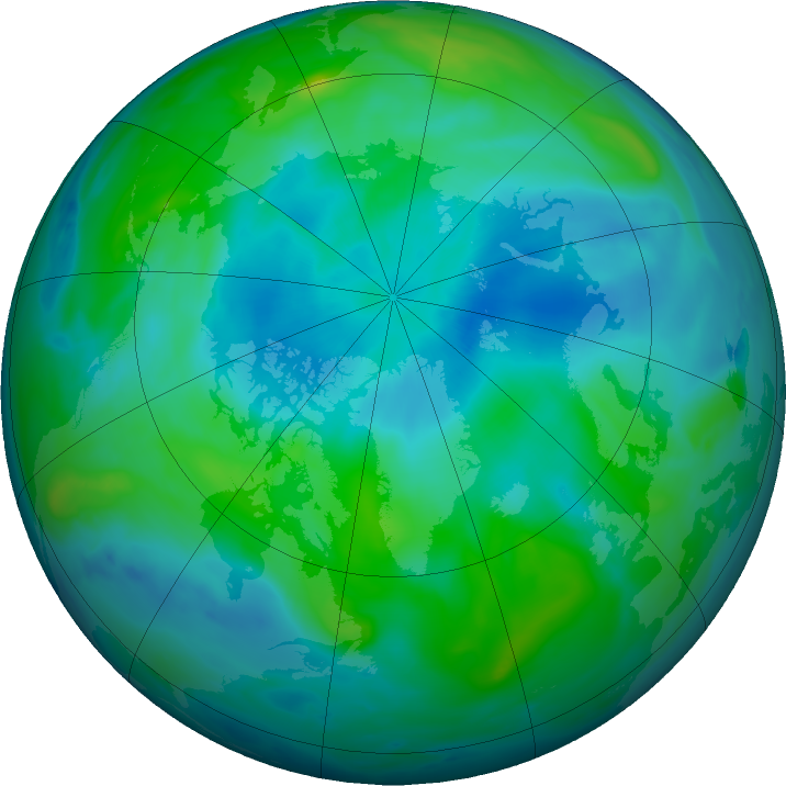 Arctic ozone map for 23 September 2017